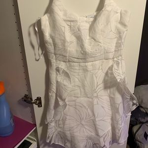 White Floral Lace Dress